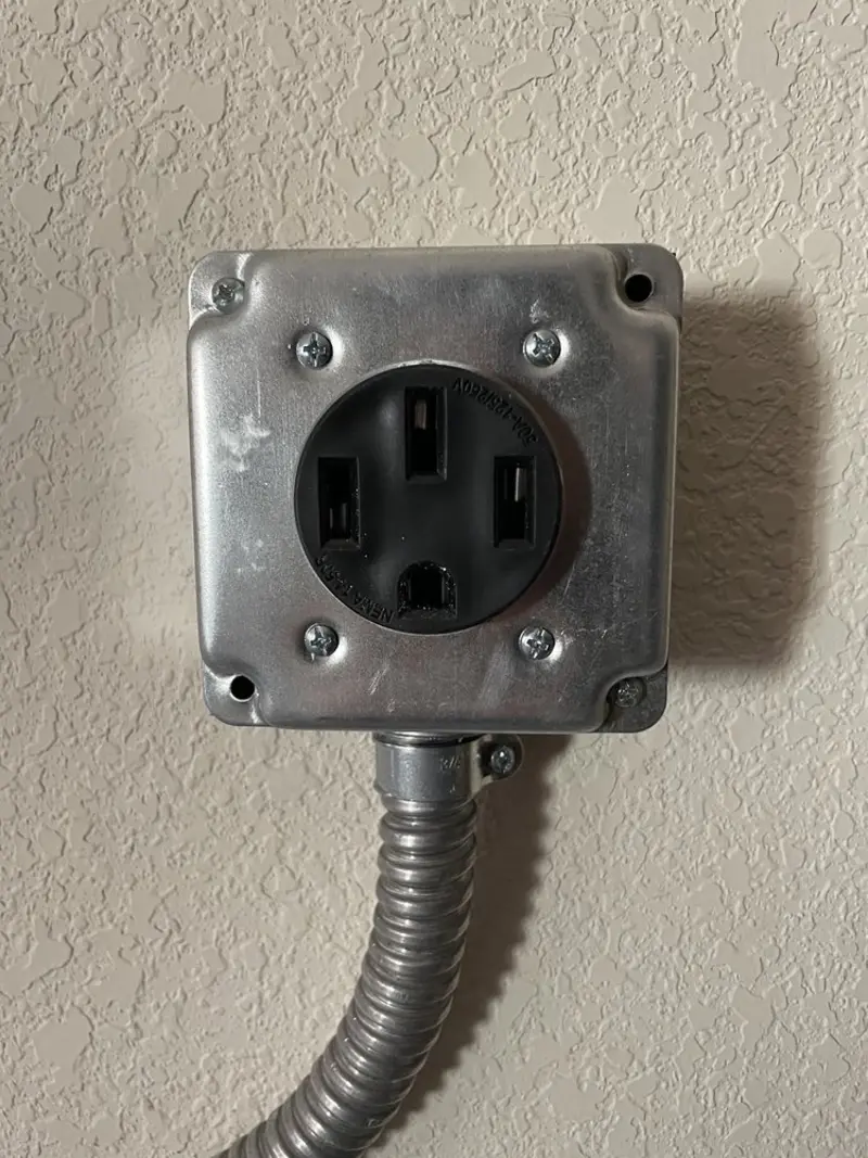 NEMA 14-50 outlet installed for Electrical Panel Upgrade in Holtville